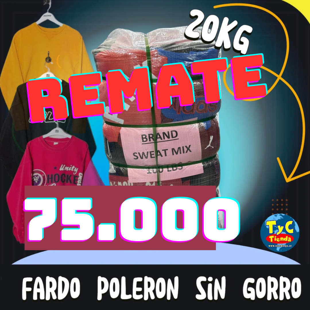 REMATE Fardo Poleron sin Gorro Premium