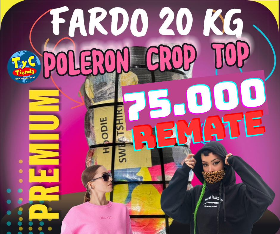 Fardo Polerones Crop Top 20KG