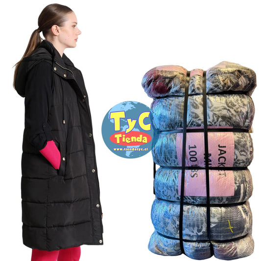 Fardo 45kg Parkas Largas Premium Mujer