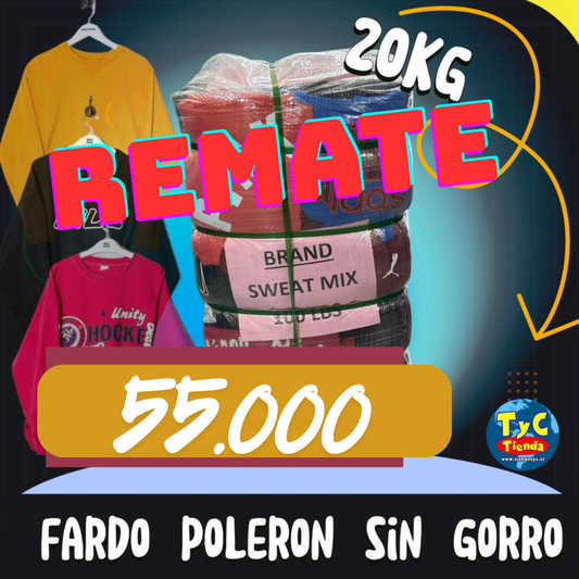 REMATE Fardo Poleron sin Gorro Premium